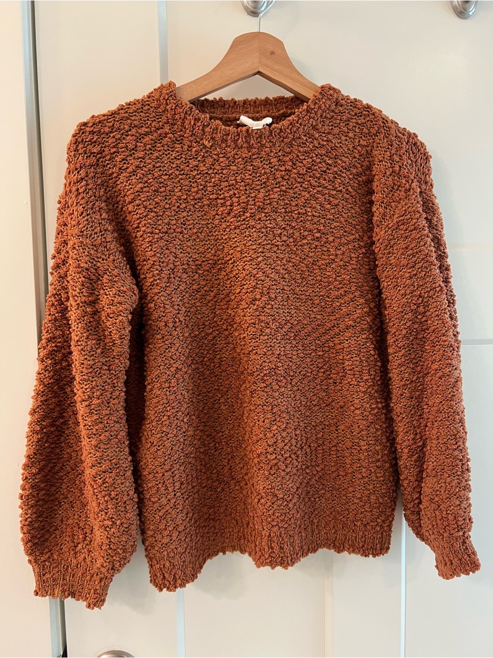 Hayden Girls Popcorn Knit Sweater - Rust (Med)